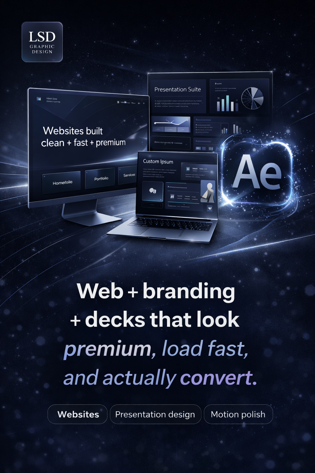 Featured project preview (optional screenshot)